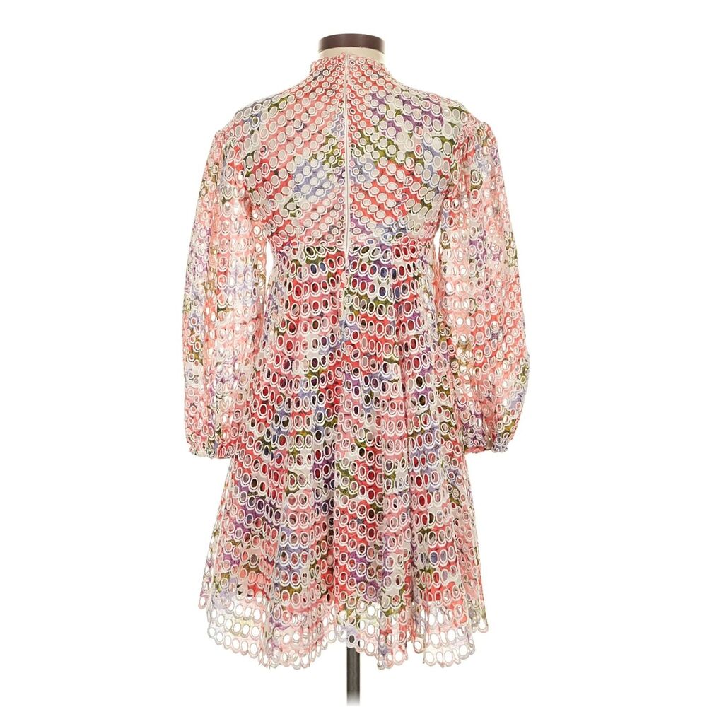 Zimmermann Multicolor Eyelet Lace Floral Mini Dress 0P - Picture 2 of 7
